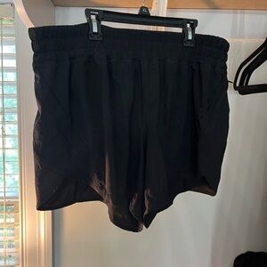 Black lululemon track that shorts
